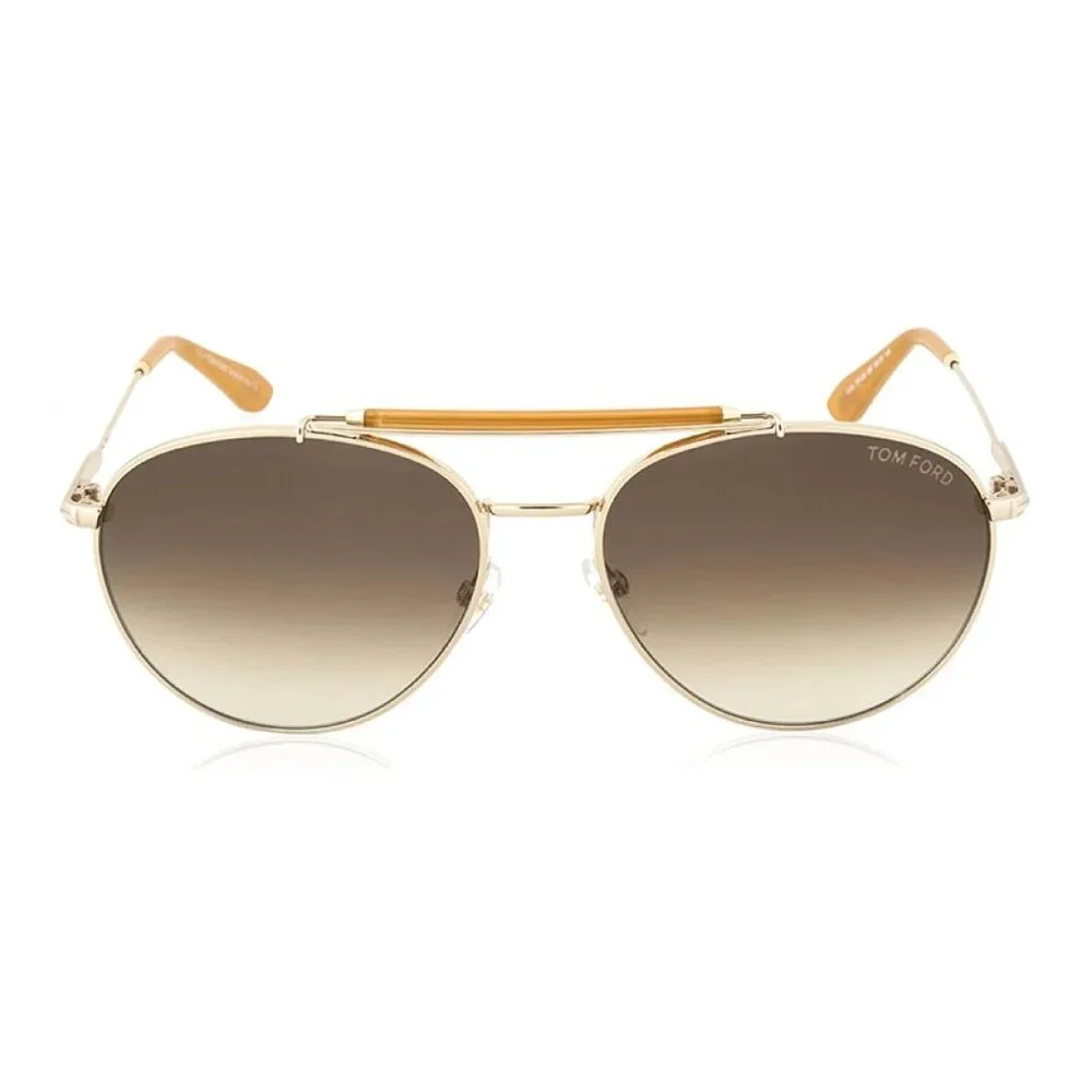 NEW TOM FORD SUNGLASSES GOLD MEN AVIATOR EYEWEAR